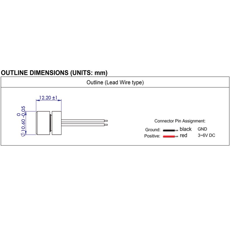 Quarton Mini Dot Size Red Laser Module VLM-635-63 LPO-200, Class