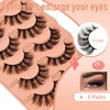 False Eyelashes Wispy 18MM Lashes 3D Faux Mink Lashes Fluffy