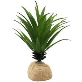 KERUIDENG Reptile Plants Artificial Terrarium Plants Reptile Plastic Plants for Reptile Habitats with Base