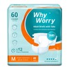 WhyWorry Adult Diapers with Tabs, Disposable Incontinence Briefs for Women