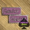Peterbilt, old school rectangle emblem small size - Color: Blue