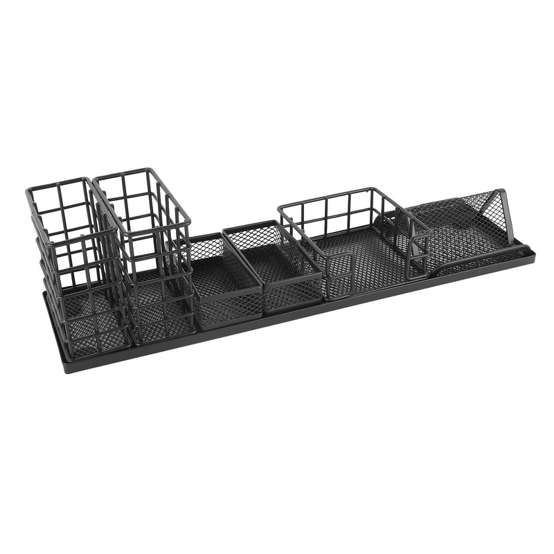 7pcs Mesh Desk Organizer Multi Functional Phone Holder Paperclip Storage
