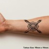 Azeeda 'Flugzeugpropeller' Temporäres Tattoo - Hautfreundlicher & Ungiftiger Abziehbild ·