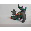 Celtic Forest Clay GRAY CAT Christmas Ornament TANGLED IN LIGHTS
