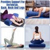 MABOZOO Yoga Bolster Pillow, Rectangular Yoga Bolster for Restorative Yoga