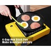 MyLifeUNIT Egg Frying Pan, 4-Cup Nonstick Fried Egg Pan, Aluminum