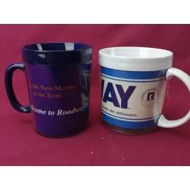 New Pair of Roadway Trucking Cups - Welcome to Team and Akron Offices