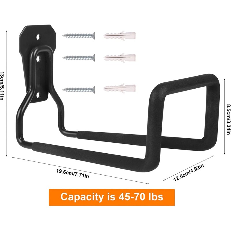 PeoMev Metal Garden Hose Holder Heavy Duty Hose Hanger Wall