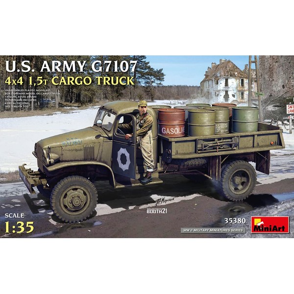 MiniArt MIN35380 1:35-U.S. Army G7107 4X4 1,5t Cargo Truck, non verniciato