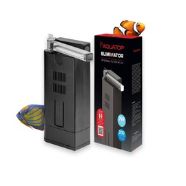 Aquatop 200 GPH Slim Internal Filter with 7W Light – for Crystal Clear Water – for Fresh & Saltwater Tanks – Innovative Aquarium Filter for Tanks