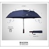 Balios Travel Umbrella Wood Handle Auto Open Close Vented Canopy