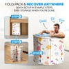 Zennest Foldable Portable Bathtub for Adults – 2-in-1 Hot &
