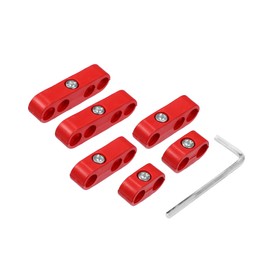 Motoforti Universal 7-8mm Car Spark Plug Wire Separator Clamp, Plastic, 6pcs