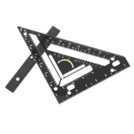 SHINEOFI 1 Set Rafter Square Woodworking Tool Precise Measuring Ruler for Carpenters DIY Enthusiasts Lightweight Easy to Read Durable Design for Accurate Measurements