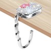 GUFONKOD Bling Purse Hook for Table，Handbag Shape Purse Hanger，Glitter Table