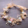 Bohemian Handmade Bridal Bow Flower Wreath Bridesmaid Hairband Flowers (Style1,