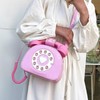 Fozehlad Novelty Telephone Shaped Shoulder Bag Funny Retro Phone Crossbody