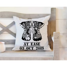 At Ease Military Retirement Gift Pillow