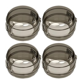 ibasenice 4pcs Child Proof Clear Gas Stove Knob Covers, Universal Stove Safety Knob Covers, Pet Baby Proofing Oven Knob Covers for Child Safety