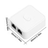 Yunseity Gigabit Network Switch, 2 Port 10/100/1000Mbps 2 In 1