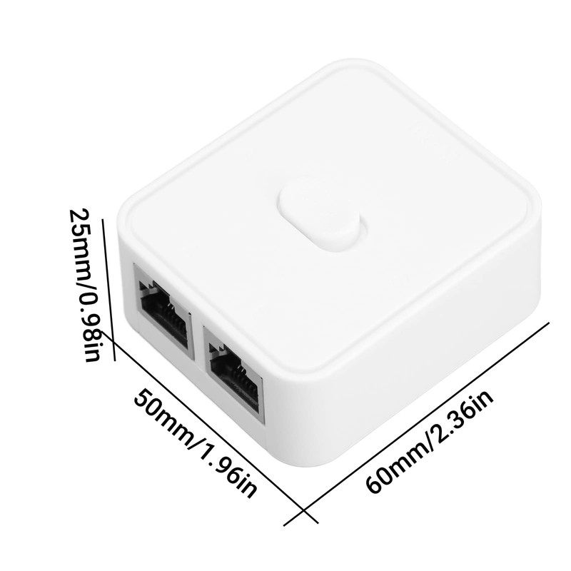 Yunseity Gigabit Network Switch, 2 Port 10/100/1000Mbps 2 In 1