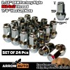 ARROW 24 FORD OEM FACTORY CHROME 14X2 LUG NUTS FOR