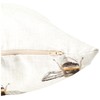 Evans Lichfield Bee Happy Repeat Cushion Cover, White, 43 x