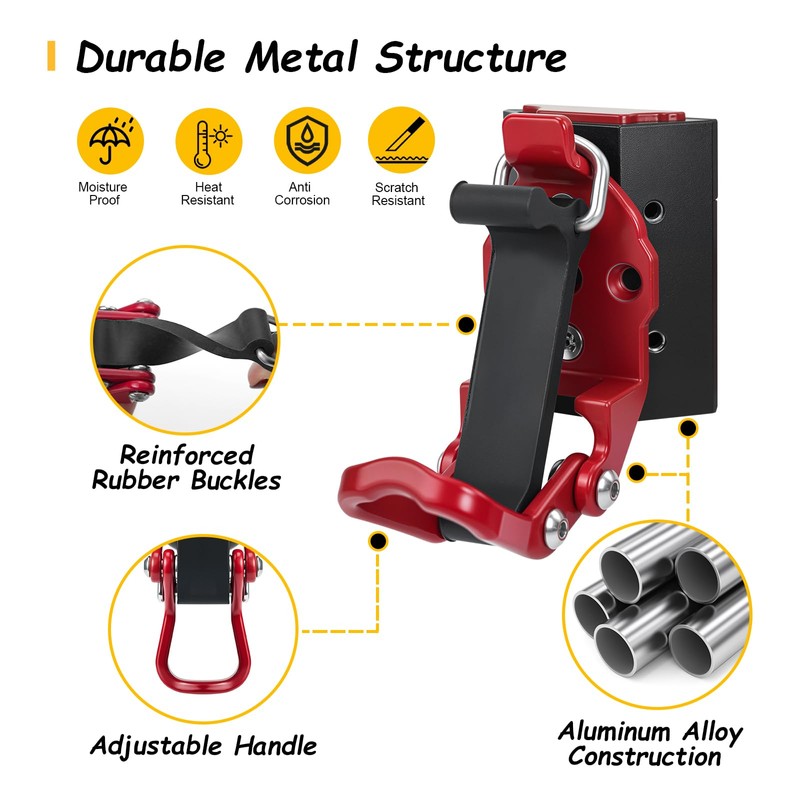 2 Pack Long Handle Tool Holder Compatible with ToughBuilt StackTech