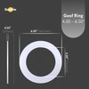 Goodlite White Goof Rings for Recessed Lighting Fixture, Outer Diameter