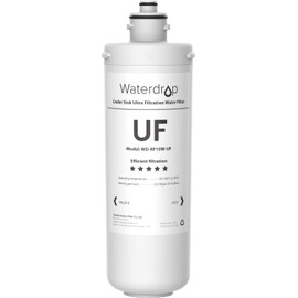 Waterdrop RF10W-UF 0.01 Micron Water Filter, Reduces Lead, Chlorine, Bad Taste & Odor, 8K Gallons High Capacity, Replacement for Waterdrop Under Sink Water Filtration System, White