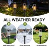 Sunshine Star LED Solar Pathway Lights Outdoor with Metal, 2