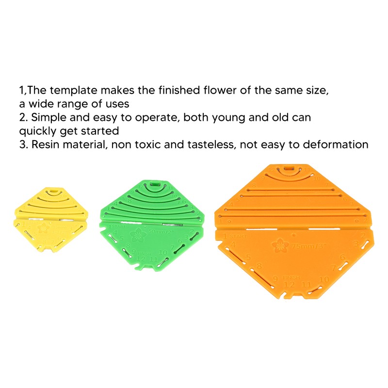 3pcs Flower Maker Set DIY Rhombus Flower Quickly Easily Resin