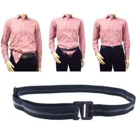 Holibanna Adjustable Shirt Stay Belt for Men and Women Non-slip Anti-crease Undergarment Lock Belt with Plastic Hook Buckle for Formal Attire and Professional Wear