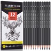 MARTCOLOR Drawing Sketching Pencils Set, 12 Pack Graphite Pencils(14B -