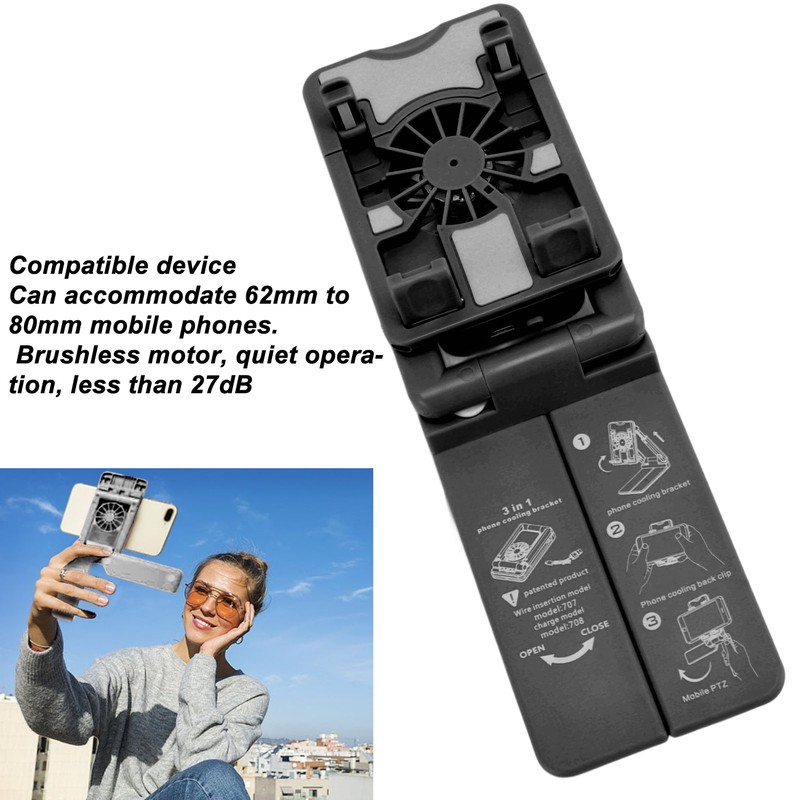 Cell Phone Cooler Stand Height Adjustable Desk Mobile Phone Radiator