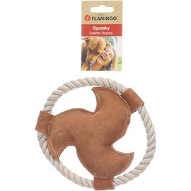Flamingo HS Leather SWA Frisbee Brown 17 x 17 x 3 cm