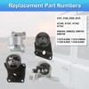 ZumuraAuto Set of 4 Transmission Engine Motor Mount, Compatible with