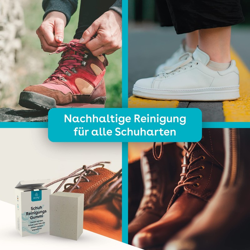 eco:fy Shoe Cleaning Rubber Dirt Eraser Suede Nubuck Leather Suede