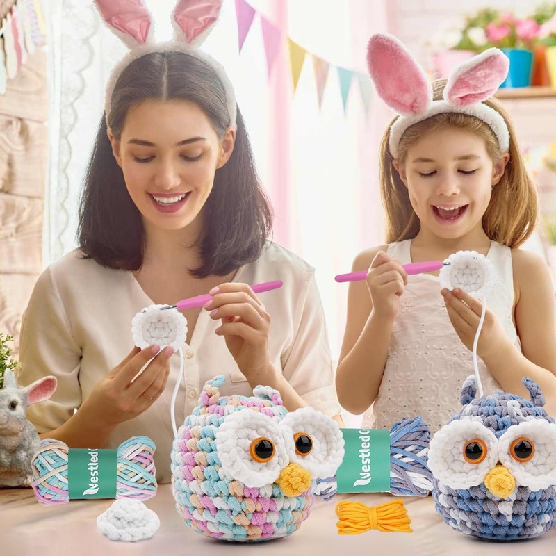 Outbit Crochet Set for Beginners, Complete Crochet Set with Step-by-Step