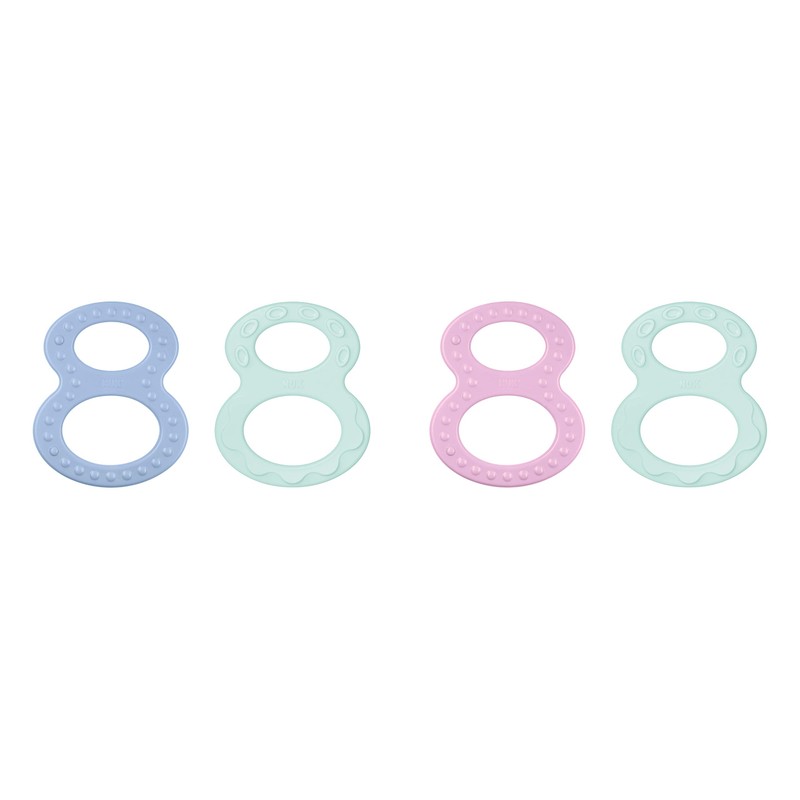 NUK Beißring Set mit verschiedenen Oberflächen, ab 0 Monaten, 2
