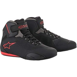 Alpinestars 251561813165 Sektor Vented Shoes - Black/Gray/Red - 6.5