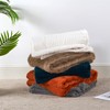 Home Soft Things Shaggy Wavy Faux Fur Throw Blanket with