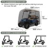 Joymo Golf Cart Cover 4 Passenger,156"/144"/125"/114"/108" Waterproof Golf Club Car