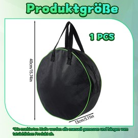AXERHK Tasche Ladekabel Auto, Kabeltasche, Schwarz Kabeltasche Organizer Tragbar, für Alle KabelAutozubehöre Aufbewahrung, Gartenzubehör, Schläuche und Verlängerungskabel