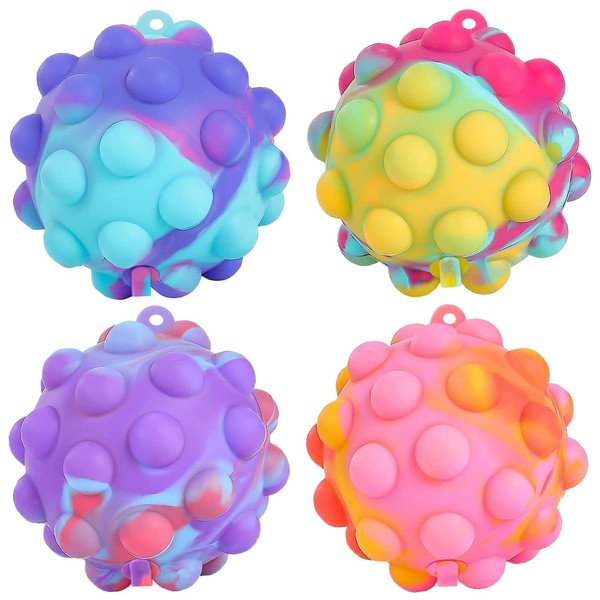 Genuvi Pop Fidget Toys Its Ball Toy 4 PCS 3D