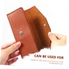 FOMIYES 2pcs Elegant Eyebrow Tweezers Storage Box Pu Material Organizers