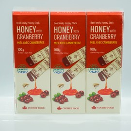 BeeFamily - Cranberry Honey Stick 300g Multi Pack