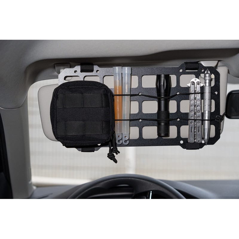 TACNEX Car Sun Visor Organizer Vehicle Rigid MOLLE Panel Tactical