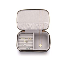 Estella Bartlett Faux Leather Mini Jewellery Box in Navy