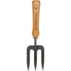 Hand Forged Hand Fork with Ash Wood Handle - Ideal